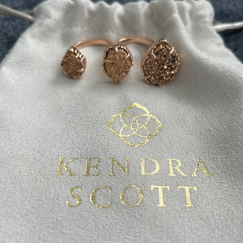Kendra Scott Rose Gold Drusy Naomi Ring